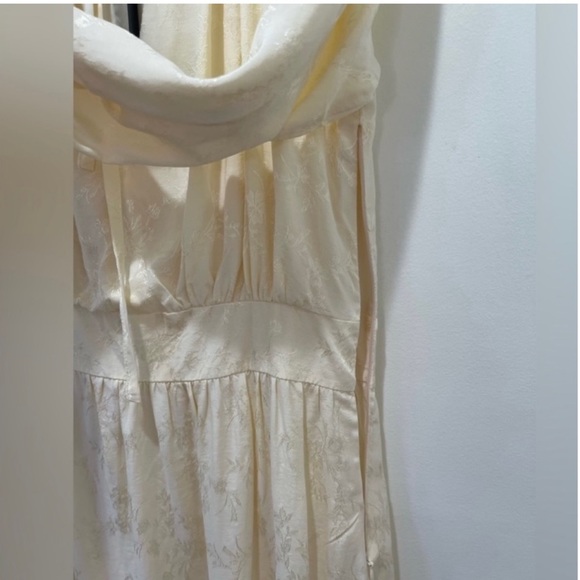 Lulu’s Always The Sweetest Cream Jacquard Ruffled Mini Dress - Picture 10 of 14